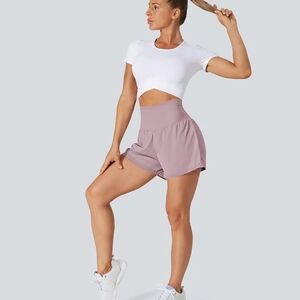 NEW Halara Softlyzero Airy Super High Waisted Cool Touch Shorts with Pockets S